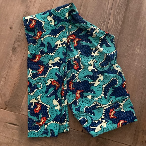 Women’s Lularoe OS legging fire breathing dragon - Picture 1 of 1